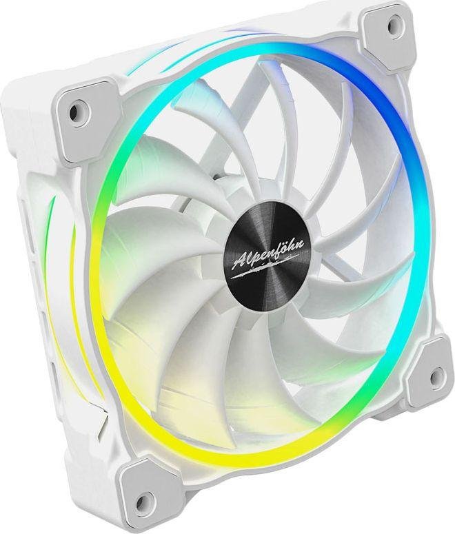 Alpenfohn Wing Boost 3 ARGB Cooler, 120 mm, White - Image 1