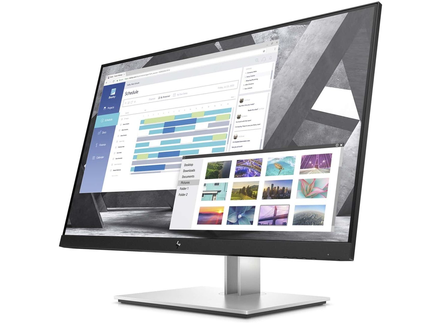 HP EliteDisplay E27Q G4 Monitor, 27" IPS LED, 2560x1440 2K, 60Hz - Thumbnail 4