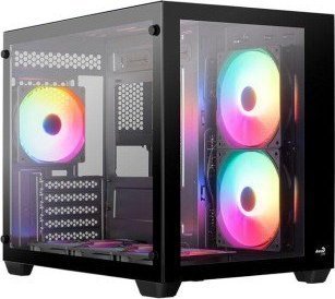 Aerocool PGS DRYFT MINI-G-BK-v1 FRGB Case, Midi Tower - Image 1