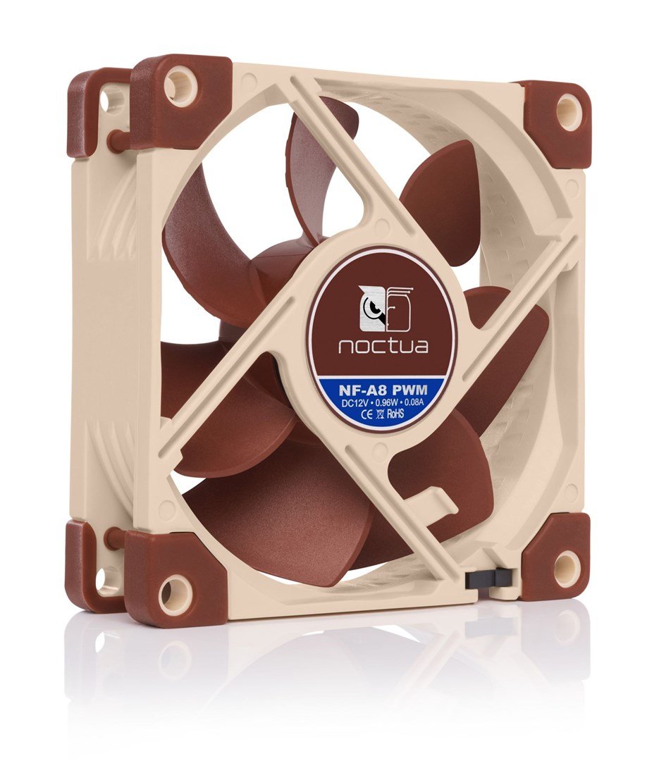 Noctua NF-A8 PWM Fan, 8 cm, Bronze / Beige - Thumbnail 2