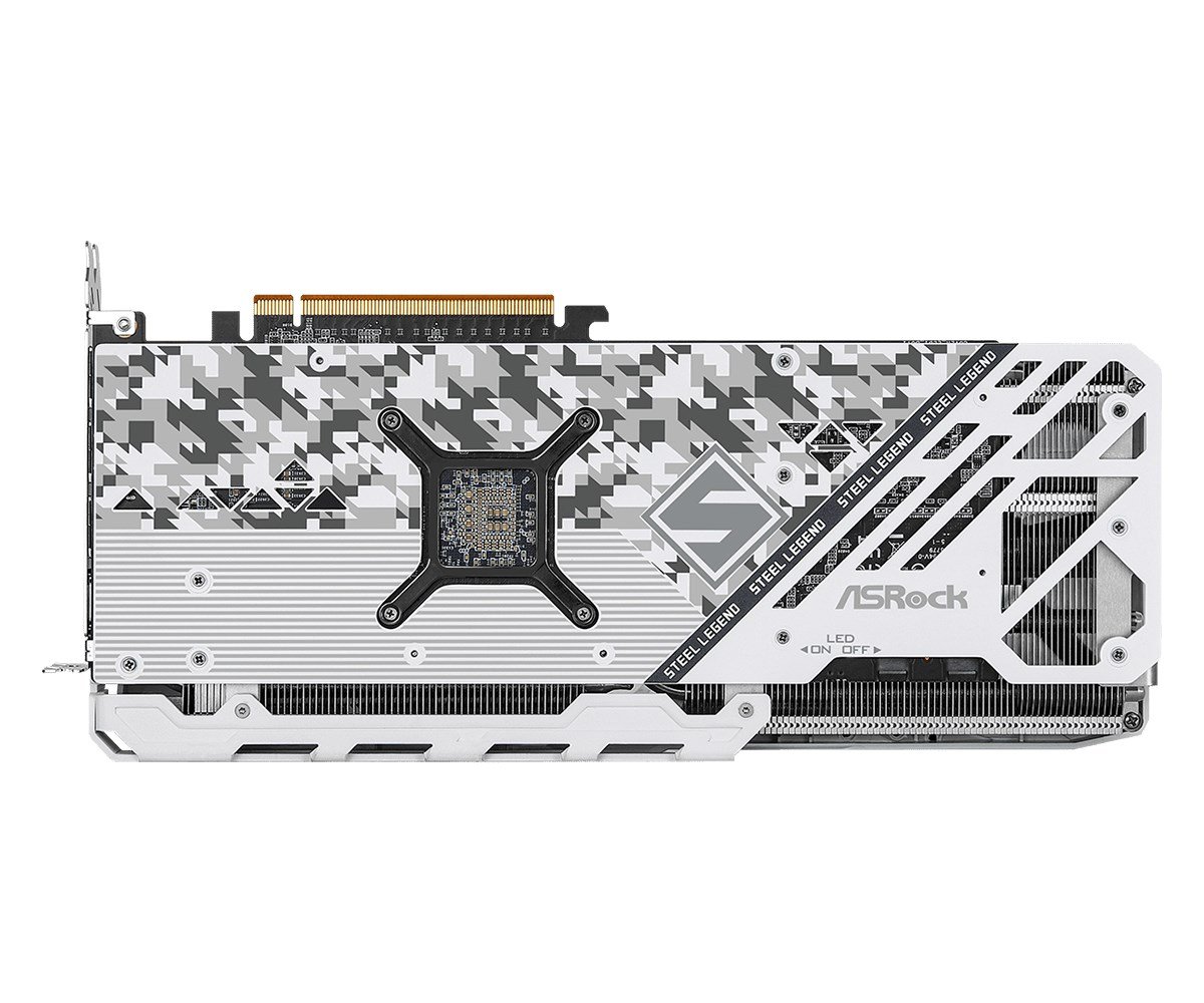 ASRock Radeon RX 7800 XT Steel Legend OC Graphics Card, 16GB GDDR6 - Thumbnail 5