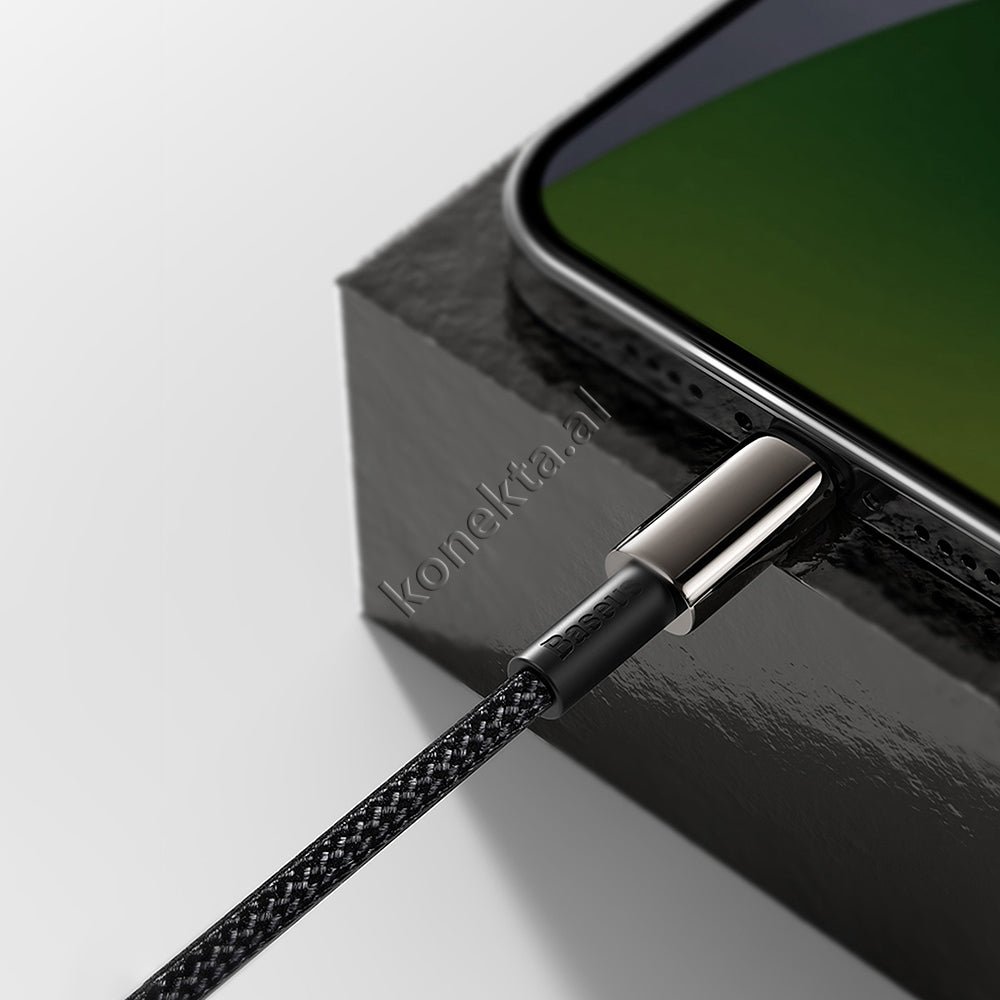 Baseus Type-C to Lightning Cable, 20W Fast Charge, 1m, Black - Thumbnail 11