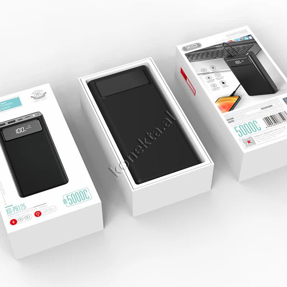XO 50000mAh Power Bank, 4 Ports, Black - Thumbnail 2