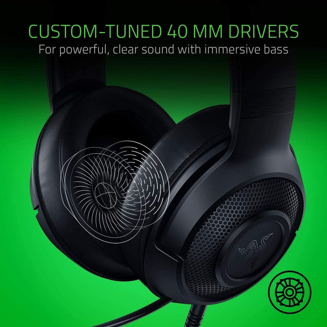 Razer Kraken X Lite Gaming Overear Wired Headphones - Thumbnail 4