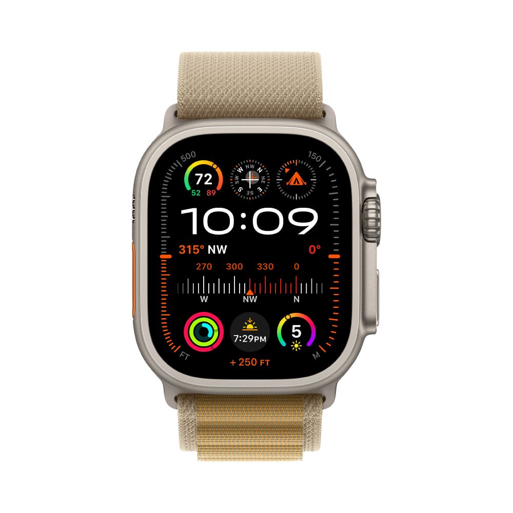 Apple Watch Ultra 2 Smartwatch, Tan Alpine Loop - Image 1