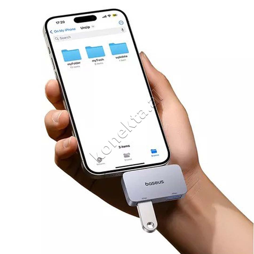 Baseus USB Hub, 2 USB 3.0 Ports and 1 USB-C Port - Thumbnail 8