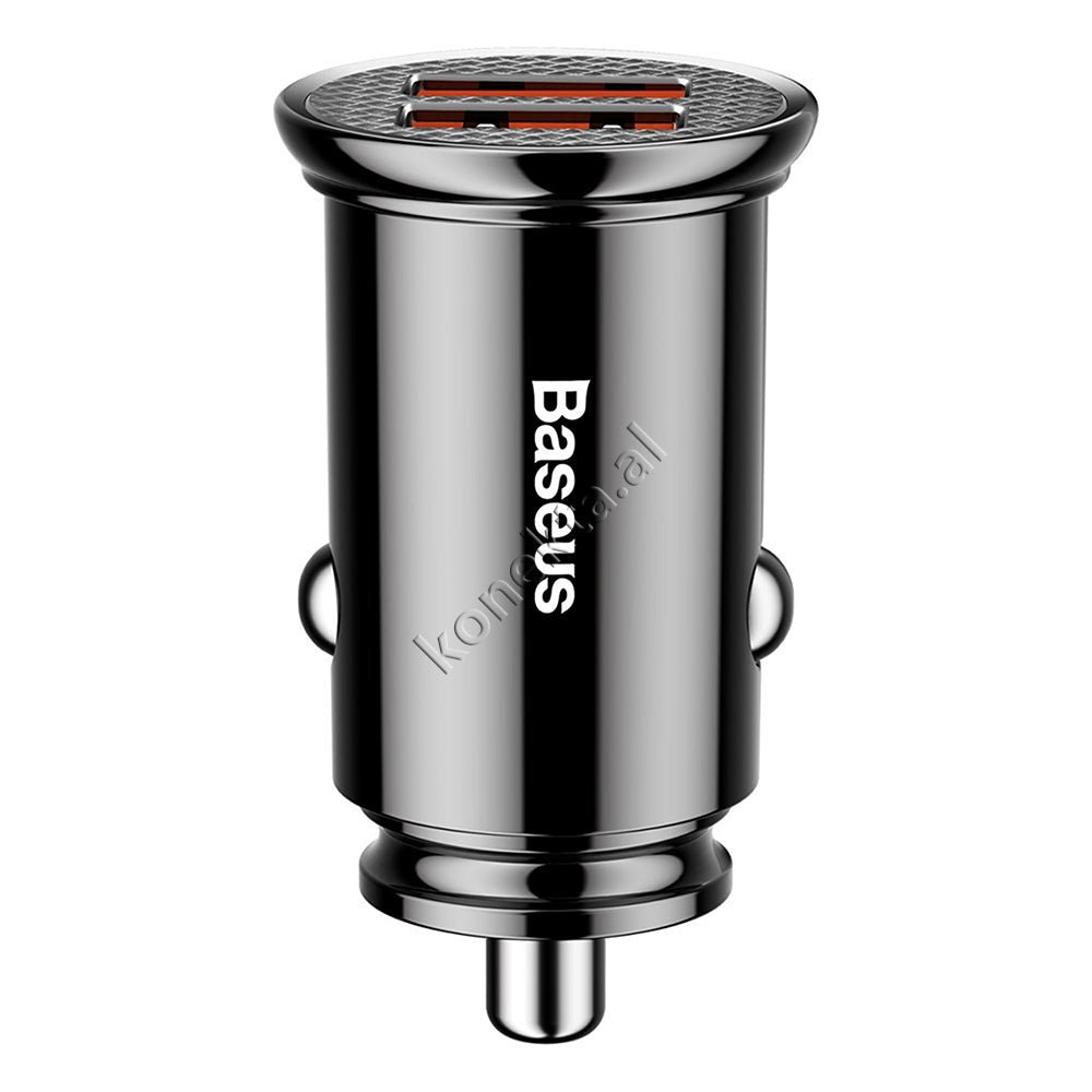 Baseus Car Charger, 30W, Black / Red / Silver - Thumbnail 3