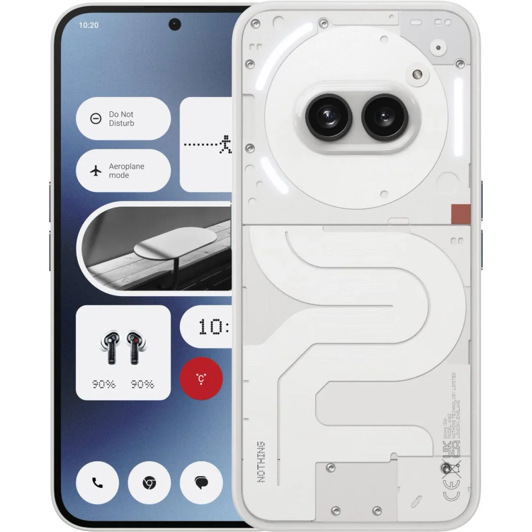 Nothing Phone 2a Smartphone, Milk, 12GB, 256GB - Image 1