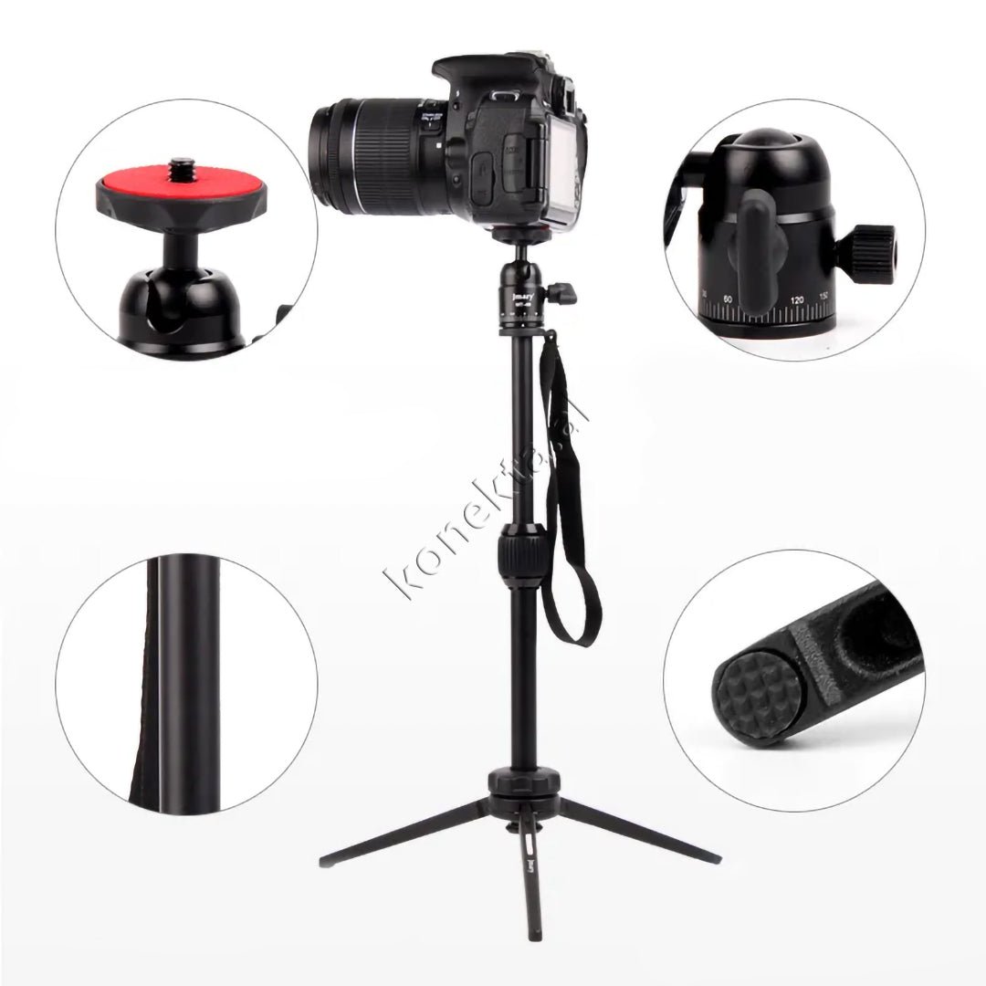 Jmary Tripod, Adjustable Length 28.5cm-39.5cm, Aluminum & ABS - Thumbnail 8