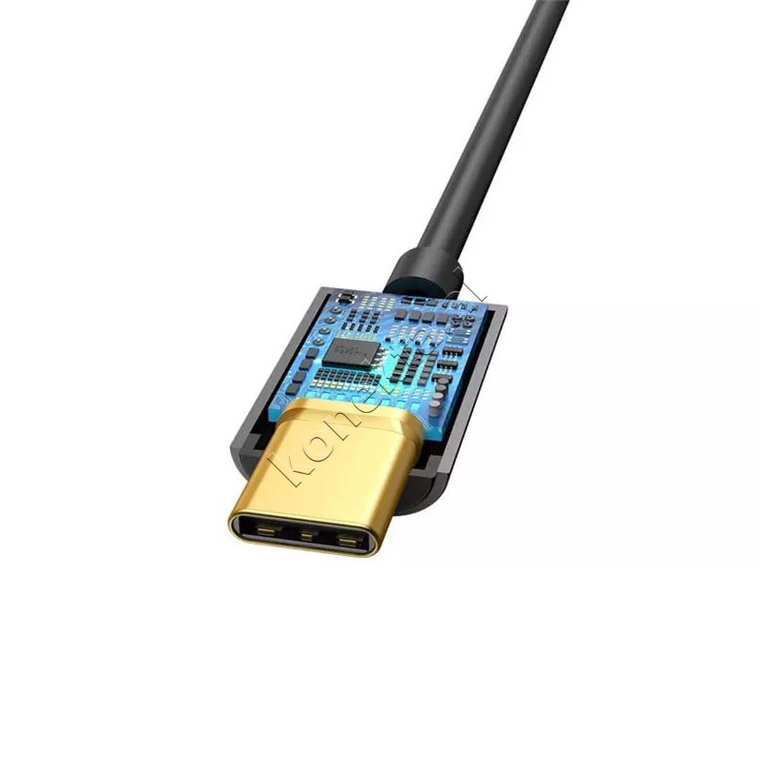 Baseus Type-C to AUX Female Adapter, Black - Thumbnail 5