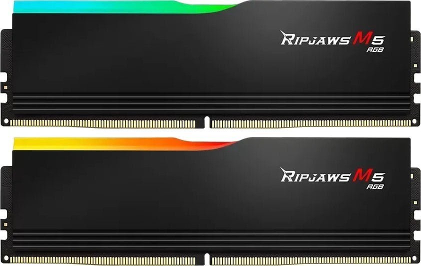 G.Skill Ripjaws M5 RGB Memory, DDR5, 32 GB, 6400 MHz, CL36, F5-6400J3648F16GX2-RM5RK - Image 1