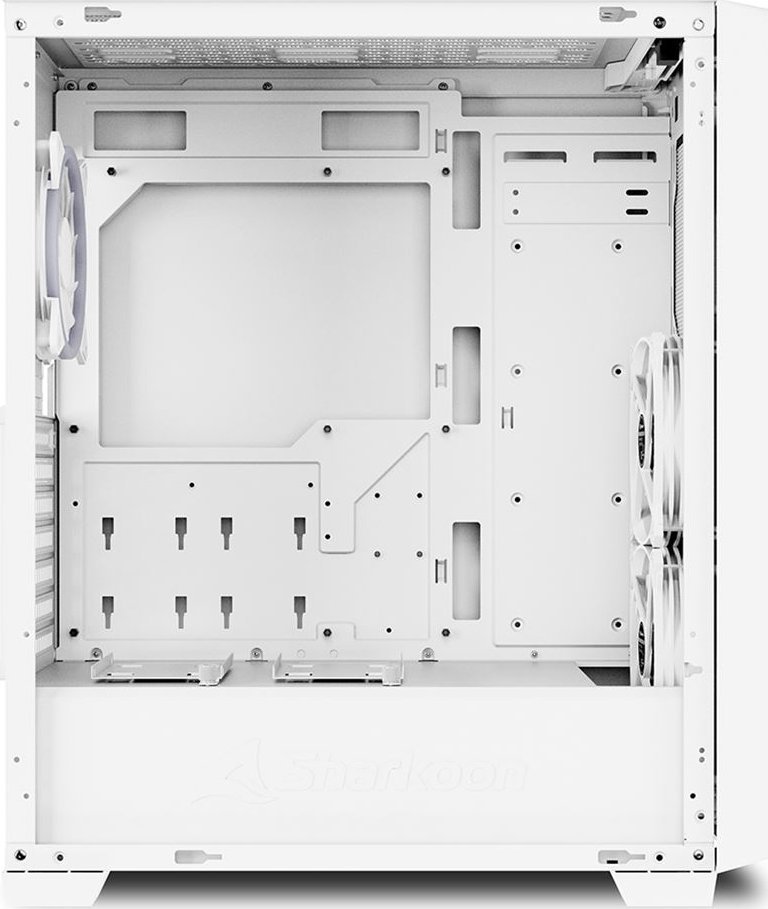 Sharkoon VS8 RGB Case, White, Midi Tower - Thumbnail 5