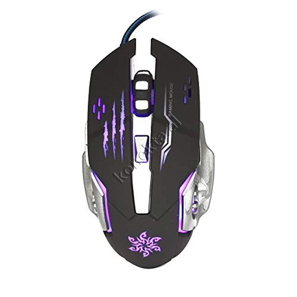 tjetertjeter X1 Gaming Mouse, Black and Grey, RGB Lighting - Thumbnail 20