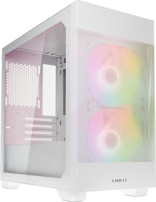 Lian Li LANCOOL 205M Mesh Case, White, Micro Tower - Image 1