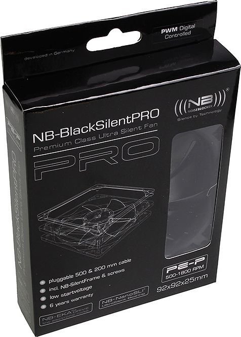 Noiseblocker BlackSilent Pro PE-P Cooler, 92 mm - Thumbnail 4
