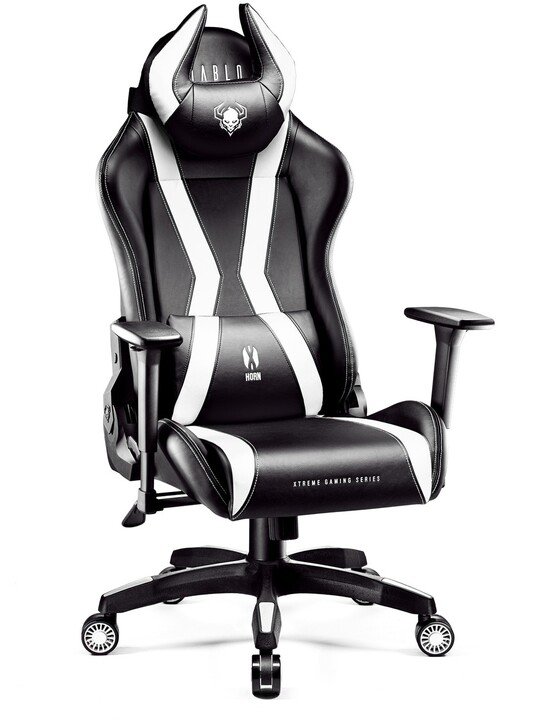 Diablo X-Horn 2.0 Chair, Black / White - Thumbnail 2