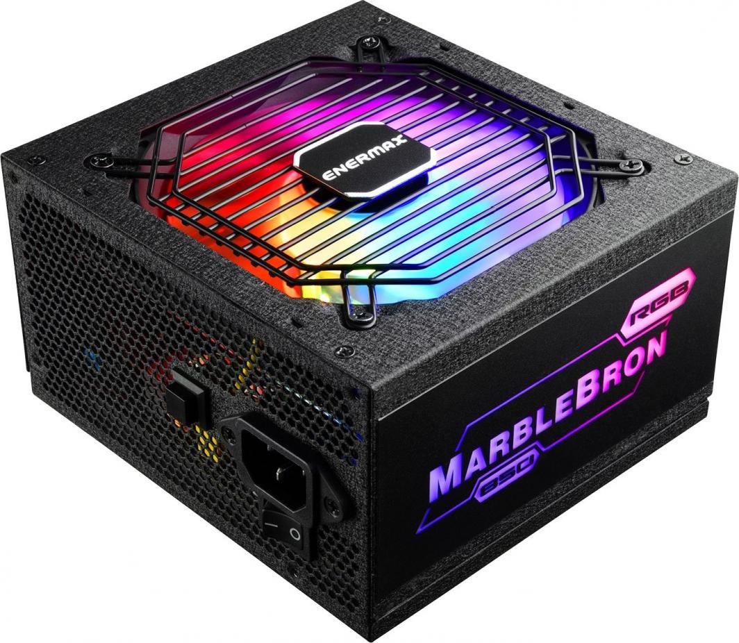Enermax MarbleBron RGB EMB850EWT-RGB ATX Power Supply, 850W - Thumbnail 2