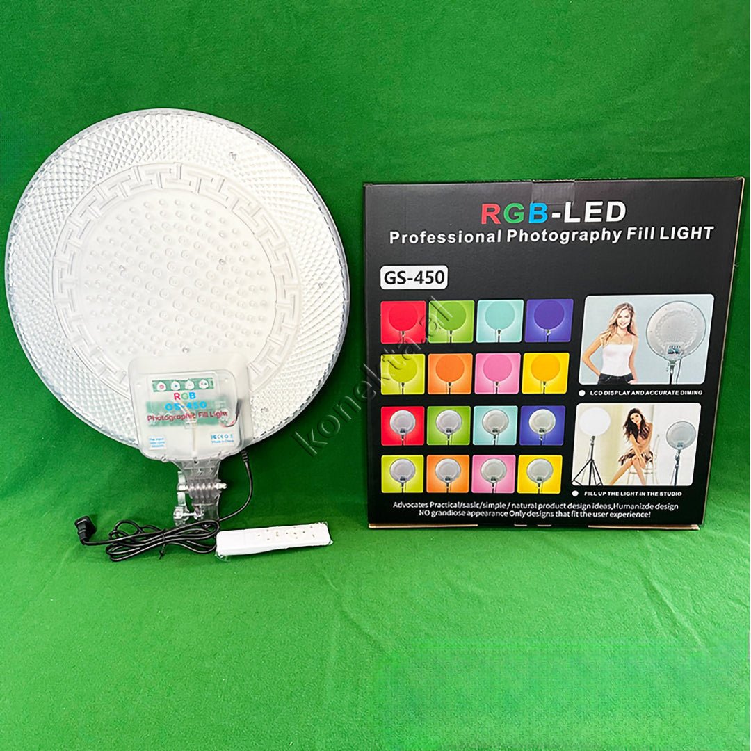 tjetertjeter Trekembesh Tripod Me Drite LED 18" Te Plote RGB 60W - Thumbnail 5