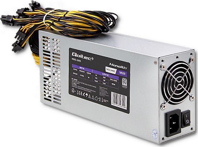 Qoltec Gaming Miner 50350 Inny Power Supply, 1850W - Image 1