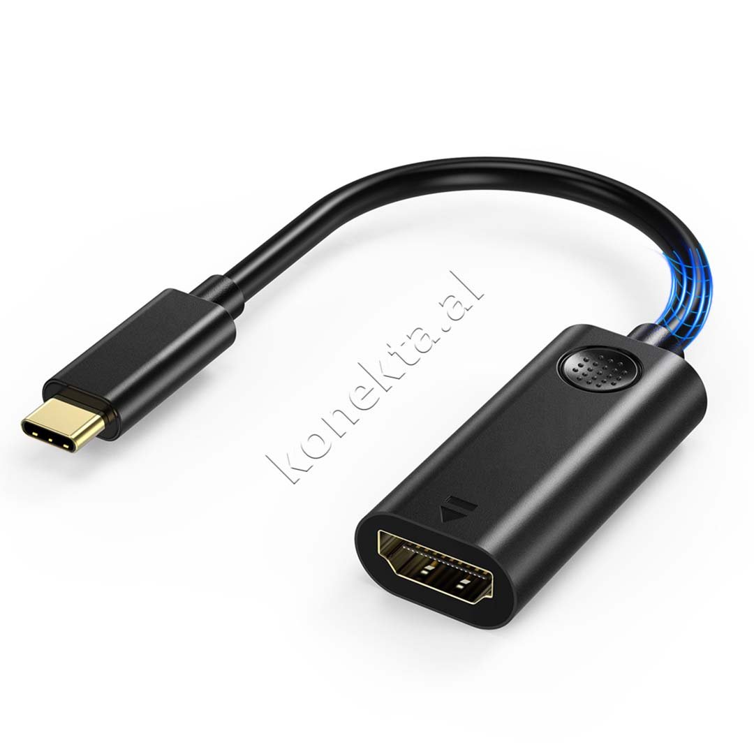 Choetech Type-C to HDMI Adapter, 24cm, Black - Image 1