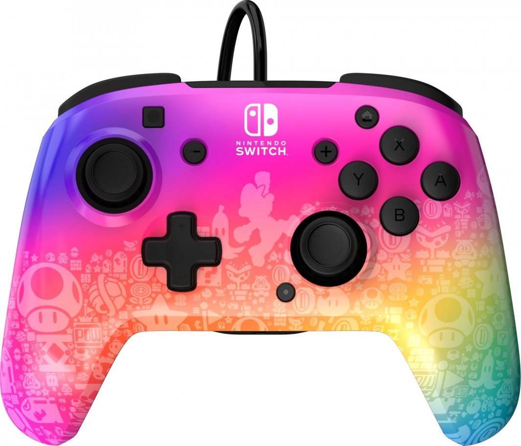 PDP Rematch Star Spectrum Controller, Wired, Multicolor - Image 1