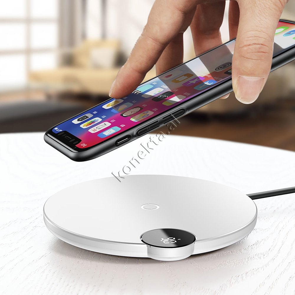Baseus Wireless Charger with Digital LED Indicator - Thumbnail 16