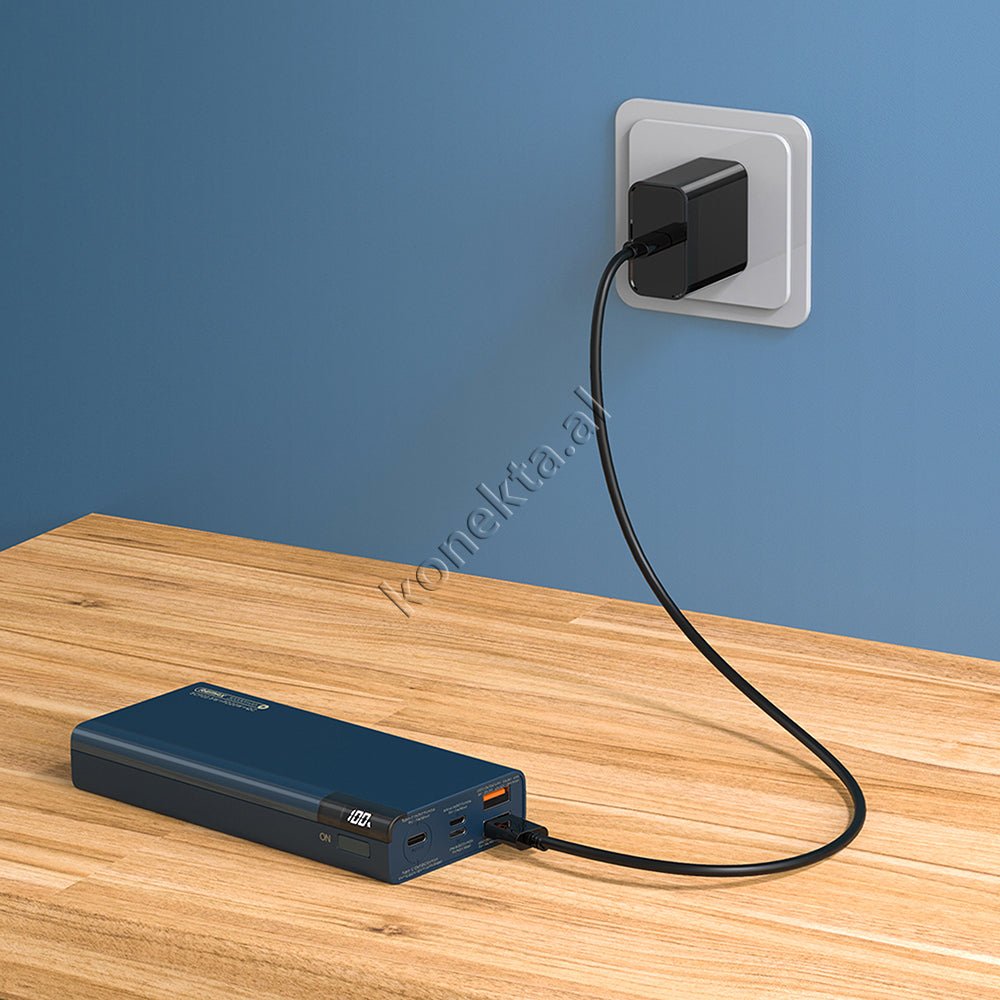 REMAX 30000mAh Power Bank, White / Blue - Thumbnail 7