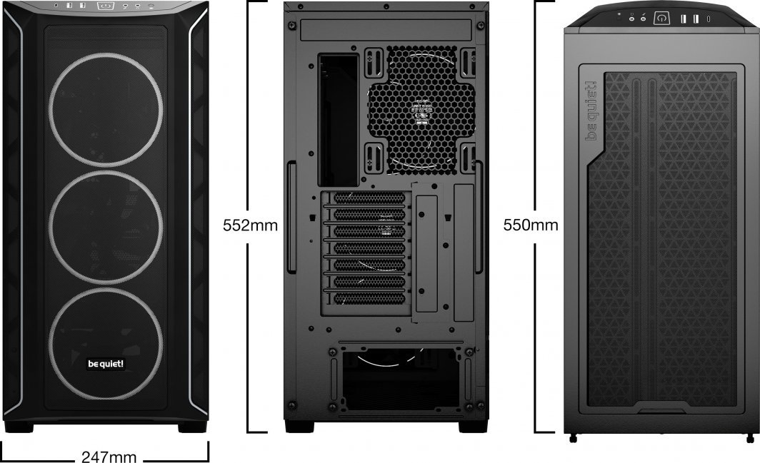Be quiet! Shadow Base 800 FX Case, Midi Tower - Thumbnail 2