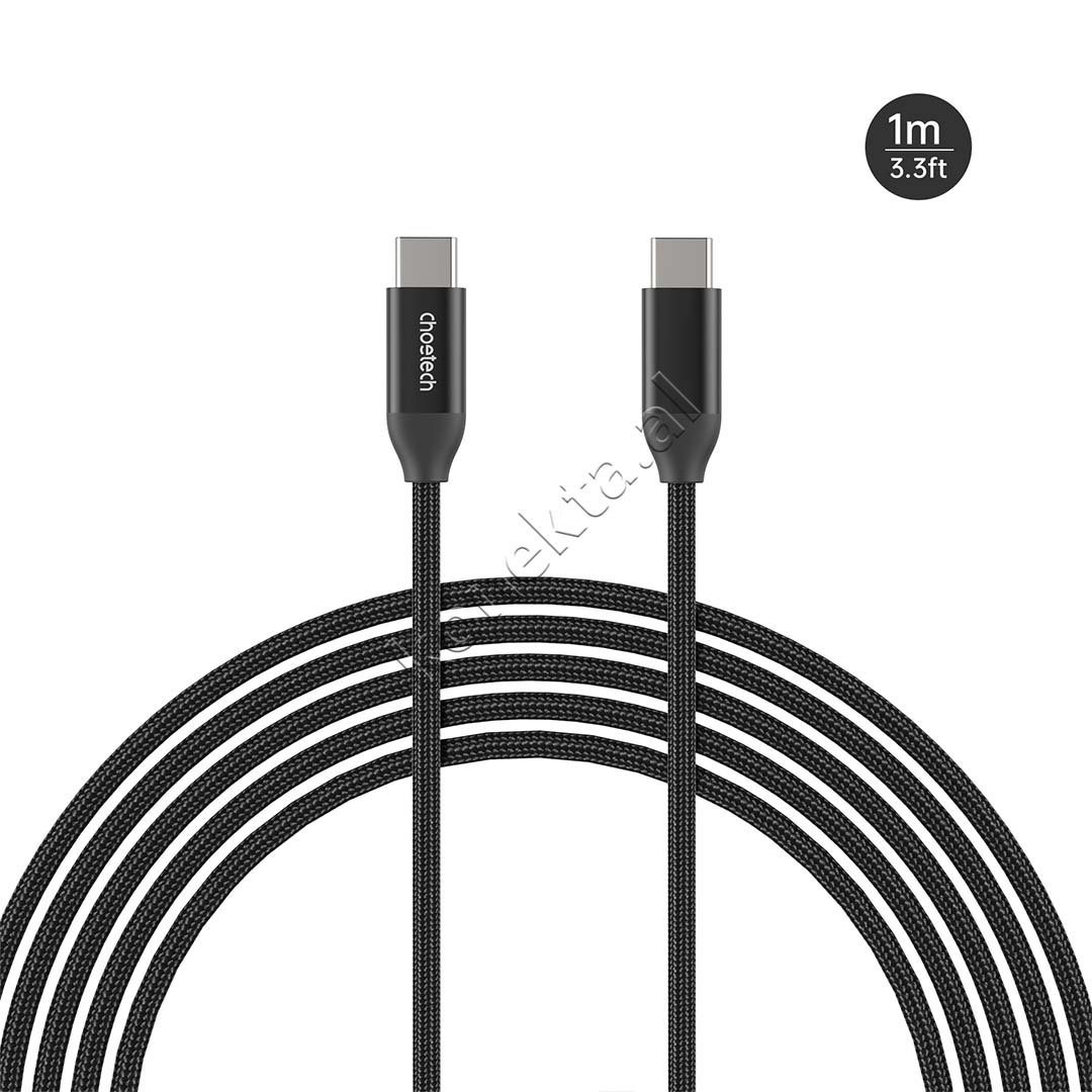 Choetech Type-C Cable, 240W, 1.2m, Black - Thumbnail 3