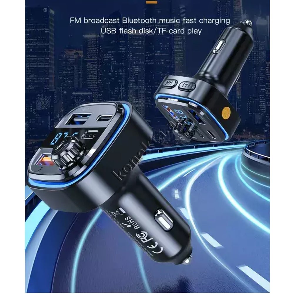 XO Adaptor Karikimi Me Ndricim, Panel Digjital Dhe Mp3 Me Bluetooth Per Makine - Thumbnail 7