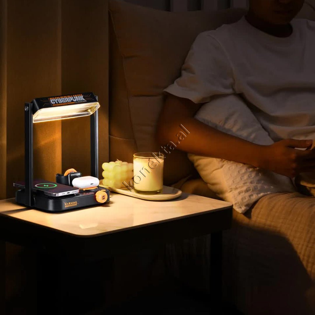 tjetertjeter Cyberpunk Wireless Charger, Black - Thumbnail 6