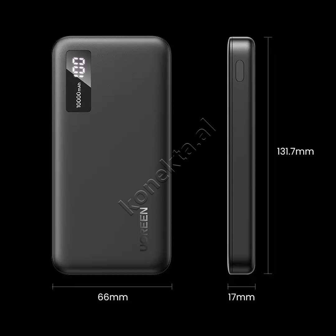 UGreen 10000mAh Power Bank, 20W, 2 Ports - Thumbnail 5