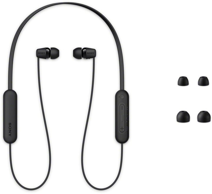 Sony WI-C100 Earbuds, Black - Thumbnail 4