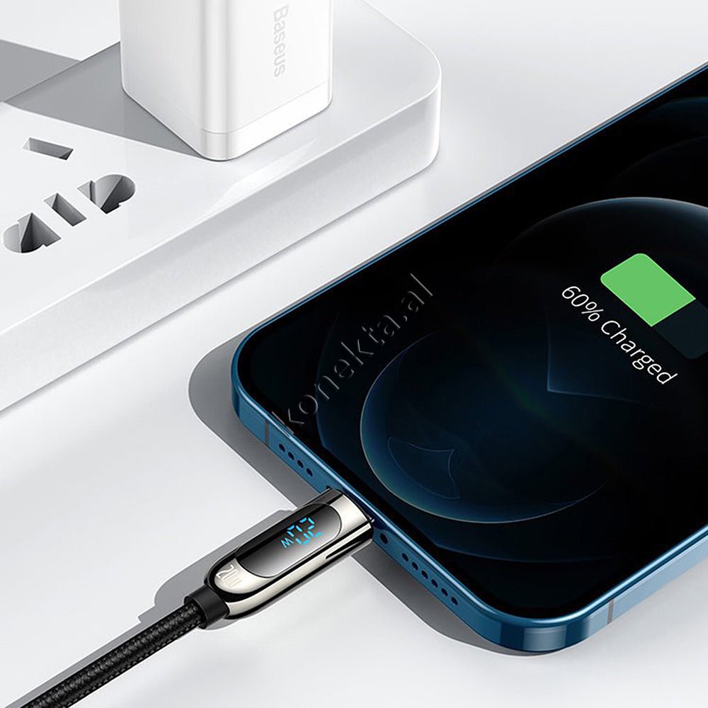 Baseus Type-C to Lightning Charging Cable, 20W, 1m - Thumbnail 14