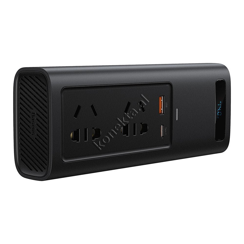 Baseus 150W Energy Converter, 4 Ports, Black - Thumbnail 3