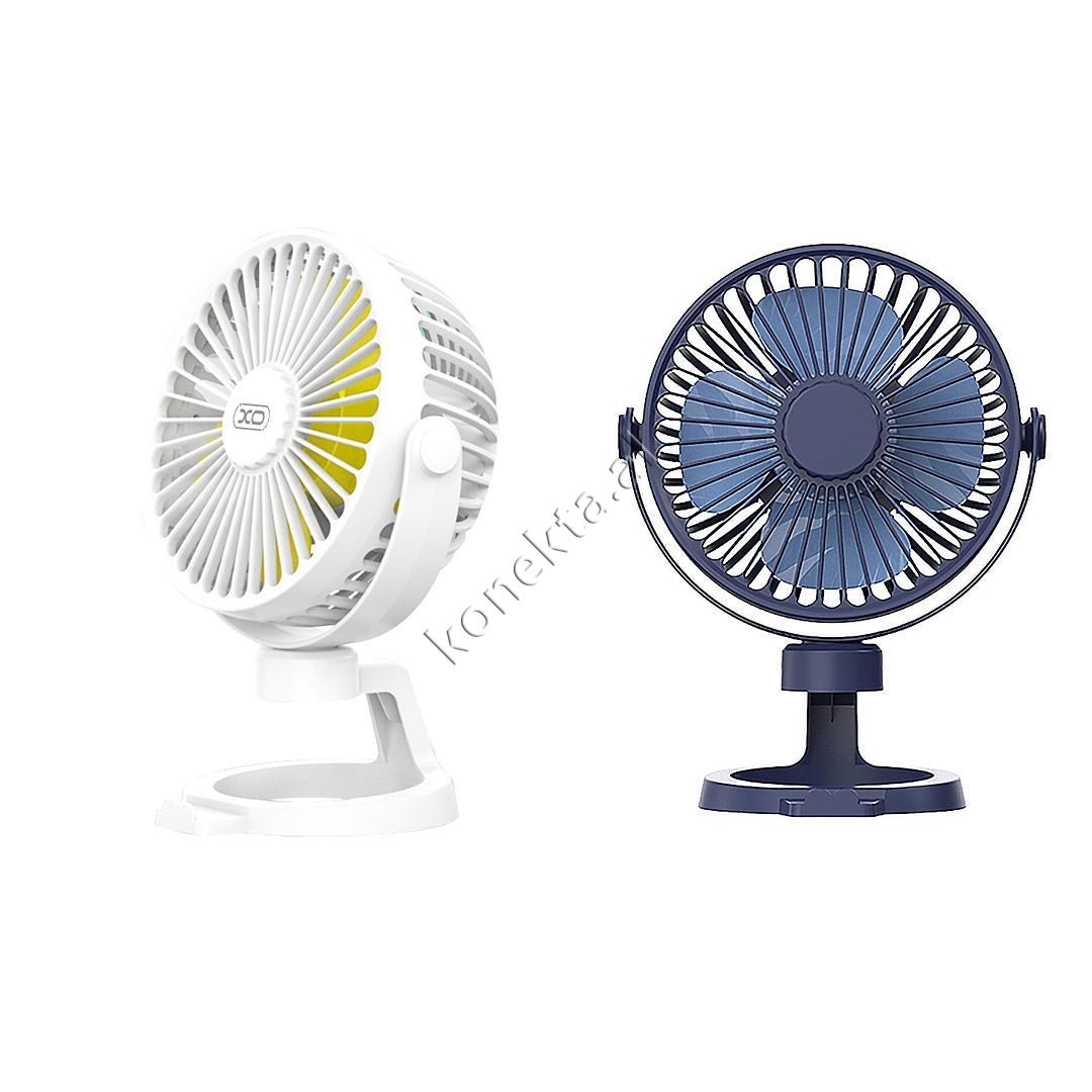XO Freskuese Rechargeable Fan, White, 2400mAh - Thumbnail 2