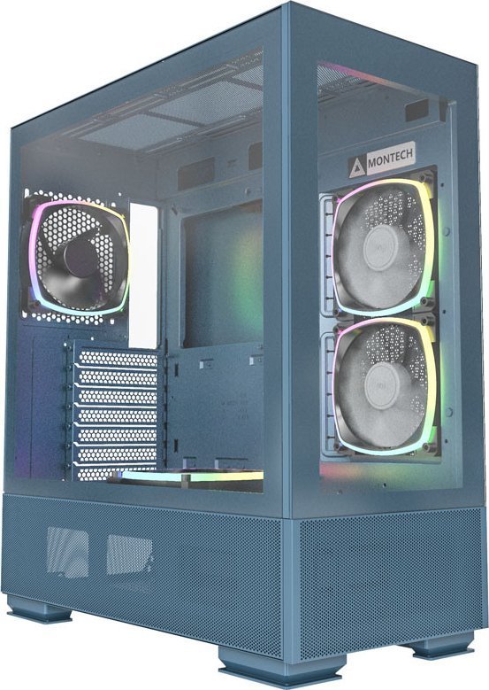 Montech SKY TWO ARGB Case, Blue, Midi Tower - Image 1