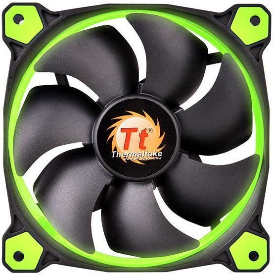 Thermaltake Riing LED Fan, 120 mm, Green - Image 1