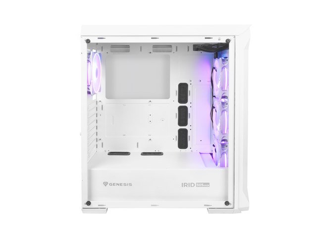 Genesis IRID 505 Case, Mid, Tower, White - Thumbnail 6