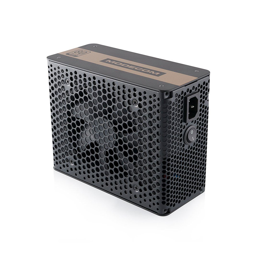 Modecom Volcano Gold Power Supply, 650W, 80 PLUS Gold, Black - Image 1