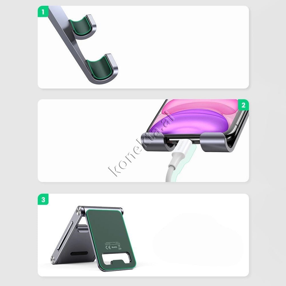 UGreen Metal Phone and Tablet Holder, Grey - Thumbnail 10