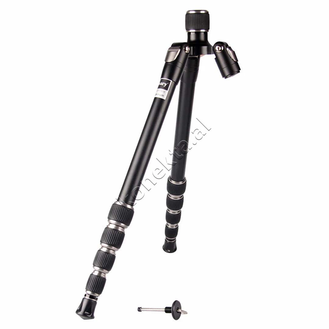 Jmary Trekëmbësh Tripod Profesional me Kokë Hidraulike i Çmontueshëm si Monopod dhe Gjatësi e Kënd Të Gradueshëm për Kamera, Telefon, Tablet, GoPro, SLR - Thumbnail 5
