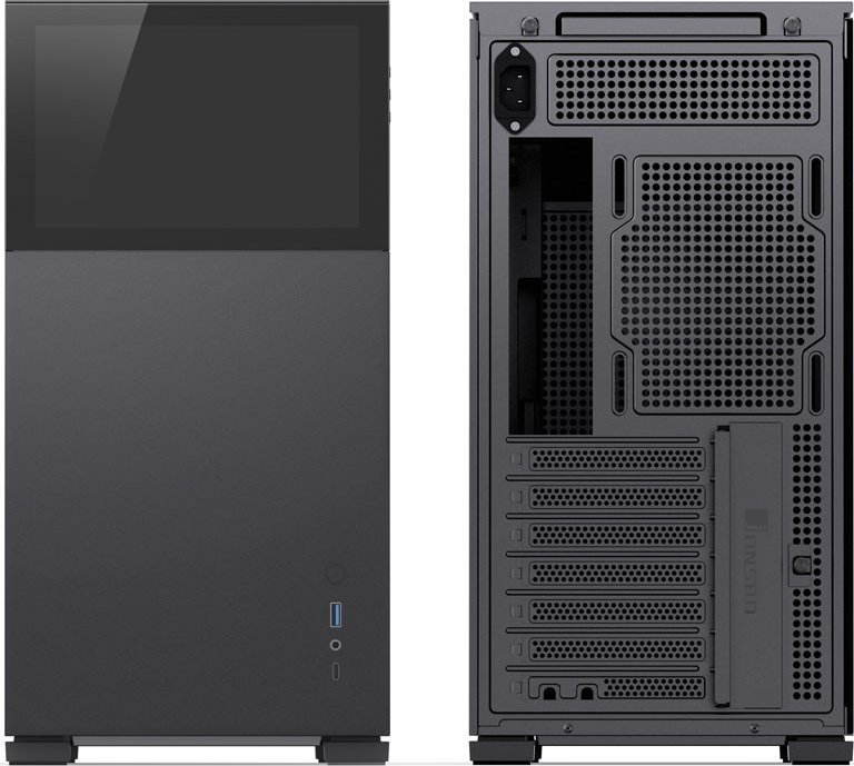 Jonsbo D41 Case, Tempered Glass, Black - Thumbnail 4