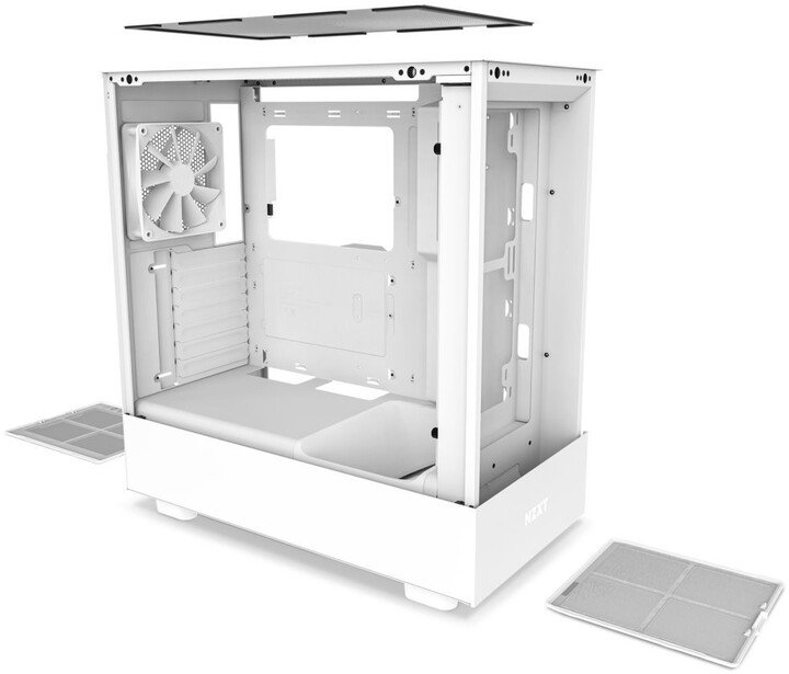 NZXT H5 Flow Case, White - Thumbnail 2
