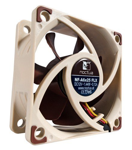 Noctua NF-A6X25 FLX Fan, 6 cm, Brown - Thumbnail 2