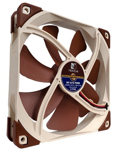Noctua NF-A14 PWM Fan, 14 cm, Brown - Thumbnail 2