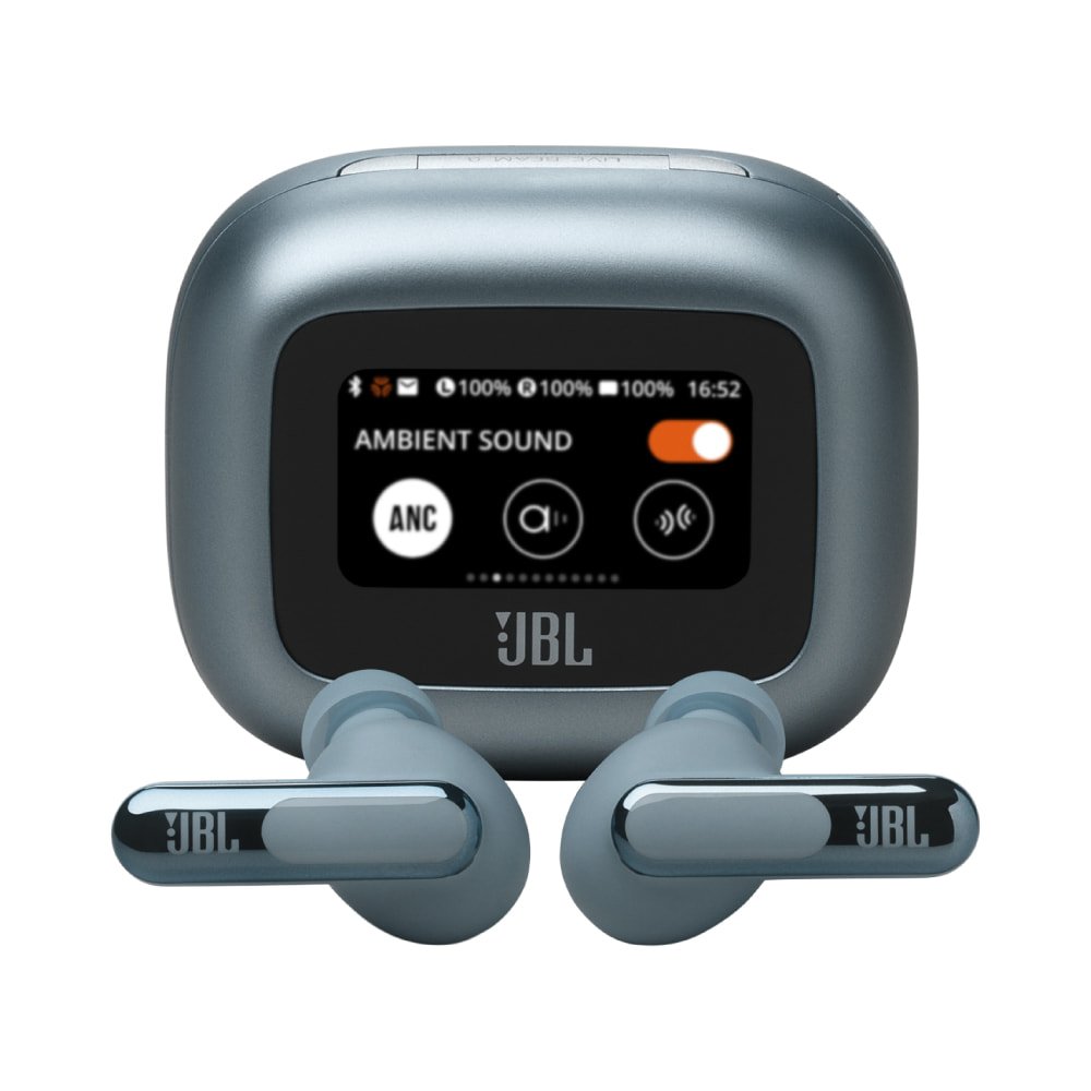 JBL Live Beam 3 Earbuds, Blue - Image 1