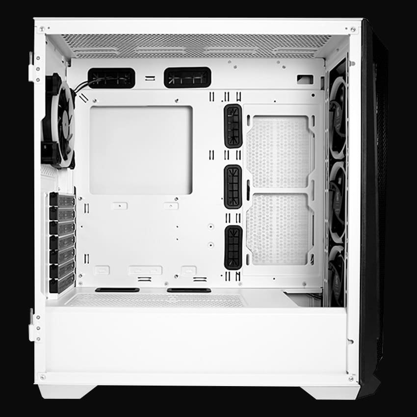 LC-805BW-ON Holo-1_X Midi-ATX Case, Black/White - Thumbnail 6