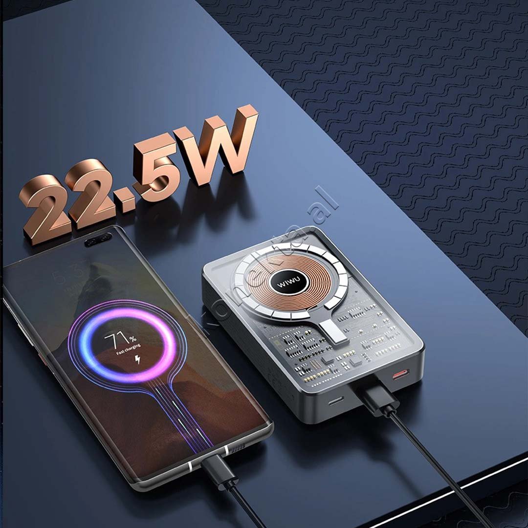 WiWU Bateri E Jashtme Magnetike 10000mAh 22.5W - Thumbnail 12