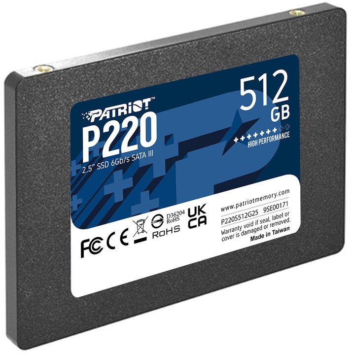 Patriot P220 SSD, 512GB - Thumbnail 3